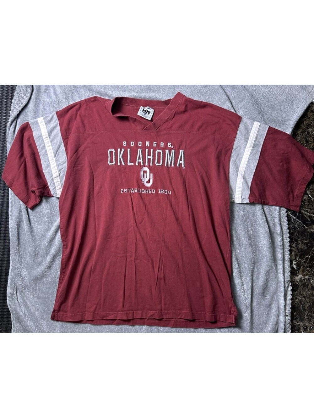 Vintage Lee Sport Oklahoma Sooners OU Football Jersey Shirt USA Men’s 2XL